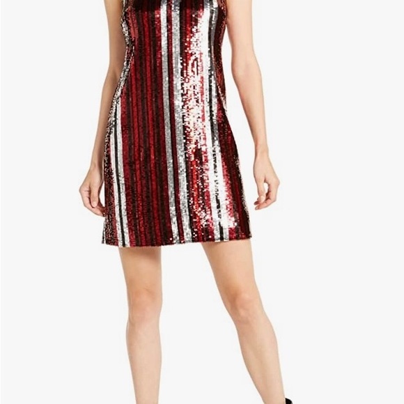Bar III Sequin Stripe Mini Dress - Picture 6 of 15